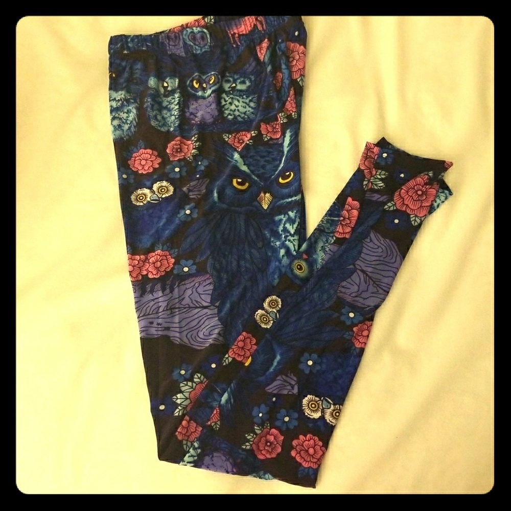 Owl print leggings